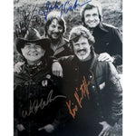 Load image into Gallery viewer, The Highwayman Johnny Cash Waylon Jennings Willie Nelson Kris Kristofferson signed 8x10 photo with proof
