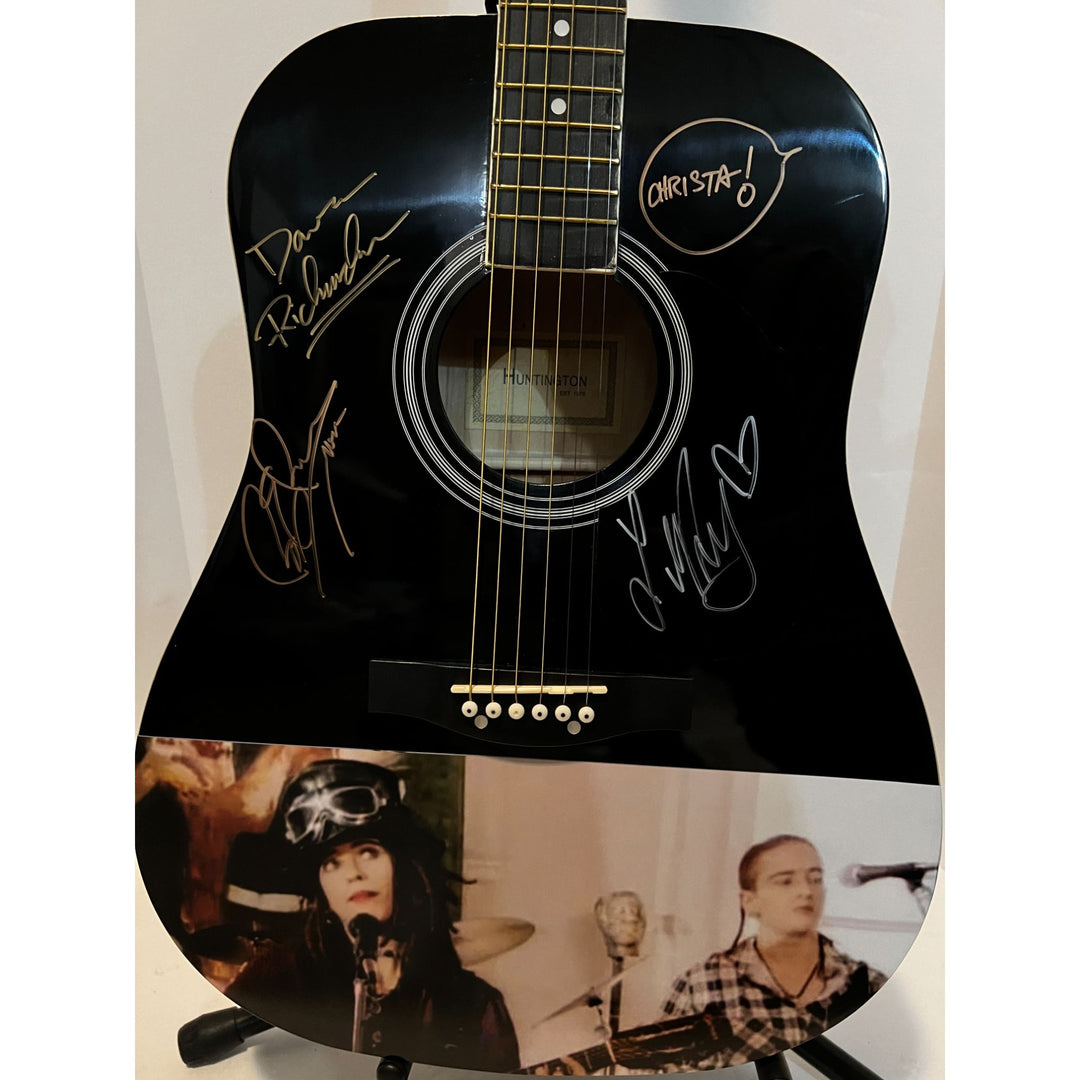 linda perry 4 none blondes one of a kind acoustic guitar signed