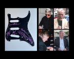 Load image into Gallery viewer, Pink Floyd David Gilmour, Roger Waters, Richard Wright, Nick Mason Fender Stratocaster guitar pickguard signed with proof
