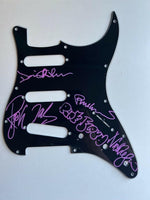 Load image into Gallery viewer, Pink Floyd David Gilmour, Roger Waters, Richard Wright, Nick Mason Fender Stratocaster guitar pickguard signed with proof
