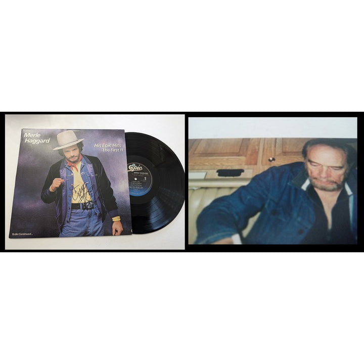 Merle Haggard His Epic Hits The First 11 original LP signed with proof