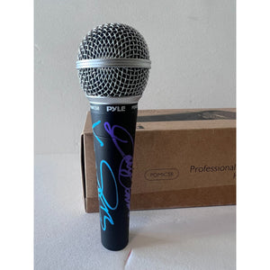 Dolly Parton and Kenny Rogers microphone signed with proof