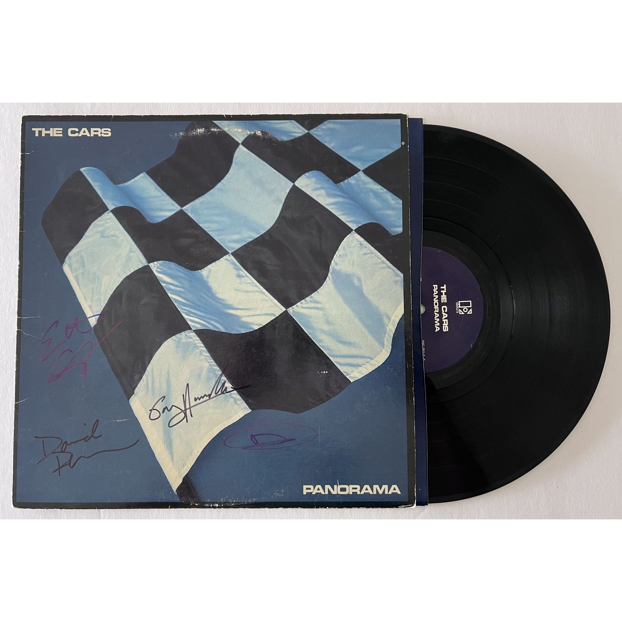 The Cars David Robinson Greg Hawkes Benjamin Orr Panorama Lp signed  with proof