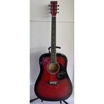 Load image into Gallery viewer, George Michael Elton John full size acoustic Huntington guitar sign with proof
