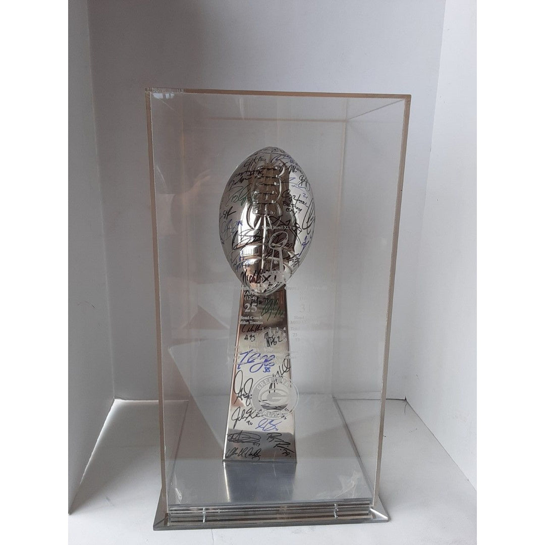 Super Bowl 57 Vince Lombardi Trophy Kansas City Chiefs team signed  with proof