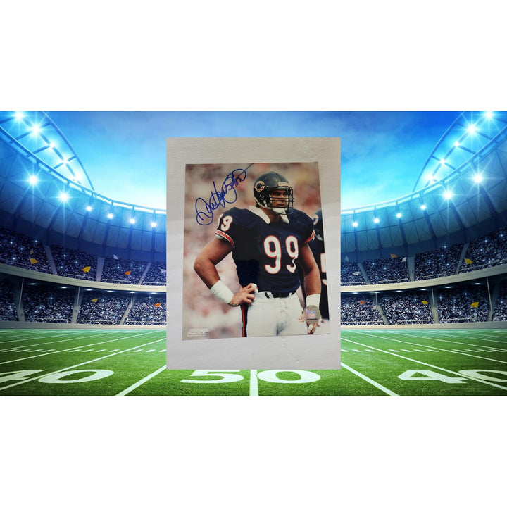 Dan Hampton Chicago Bears Hall of Famer 8x10 photo signed