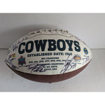 Load image into Gallery viewer, Dallas Cowboys Tony Romo DeMarco Murray Jason Witten team signed football
