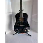 Load image into Gallery viewer, Tears for fears full-size black acoustic one of a kind guitar signed with proof
