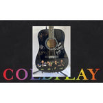 Load image into Gallery viewer, Coldplay Jonny Buckland Chris Martin Will Champion Guy Berryman  signed full size acoustic guitar with proof
