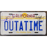 Load image into Gallery viewer, Michael J. Fox Christopher Lloyd authentic licence plate signed
