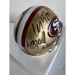 Load image into Gallery viewer, kyle shanahan Brock Purdy Deebo Samuel Christian McCaffrey George kittle mini helmet signed with proof
