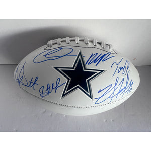 Dallas Cowboys Micah Parsons Cee Dee Lamb Dak Prescott Stephon Gilmore  Zack Martin Tony Pollard  full size football signed with proof