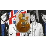 Load image into Gallery viewer, The  Yardbirds Jimmy Page Eric Clapton &amp; Jeff Beck Gold Les Paul Electric Guitar signed with proof
