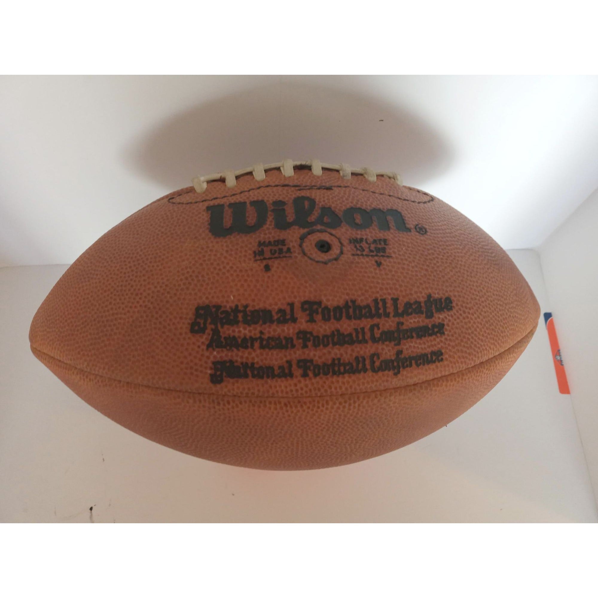 Johnny Unitas Baltimore Colts Pete Rozelle NFL game football signed with proof