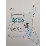 Load image into Gallery viewer, Red Hot Peppers Anthony Kiedis, Flea, Chad Smith, John Frusciante  Fender Stratocaster electric guitar pick guard signed with proof
