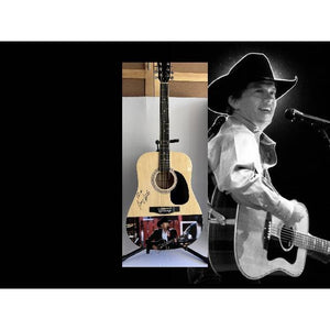 George Strait One of A kind 39' inch full size acoustic guitar signed with proof