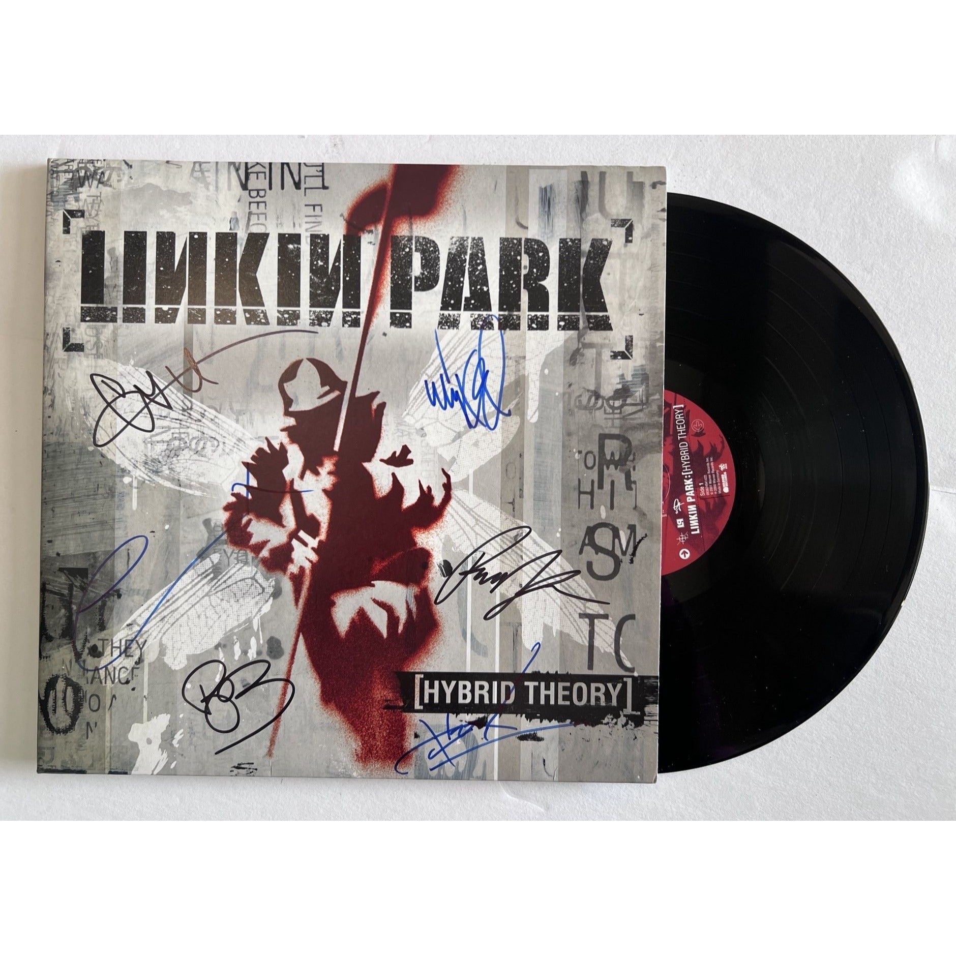 Linkin Park, Chester Bennington, Mike Shinoda ' Hybrid Theory' album signed with proof