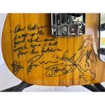 Load image into Gallery viewer, Bob Dylan Keith Richards Ronnie Wood of The Rolling Stones full size Telecaster electric guitar signed with inscription and sketch and proof
