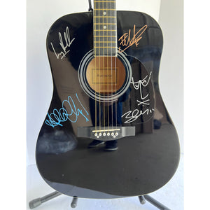 U2 Bono the edge Larry Mullen Adam Clayton Huntington full size acoustic guitar signed with proof
