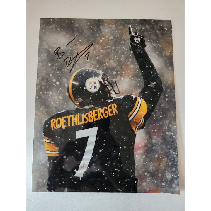 Ben Roethlisberger Pittsburgh Steelers 8x10 photo signed