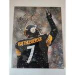 Load image into Gallery viewer, Ben Roethlisberger Pittsburgh Steelers 8x10 photo signed
