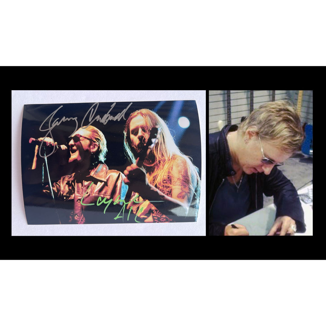 Alice in Chains Jerry Cantrell Lane Staley 5x7 photograph signed with proof