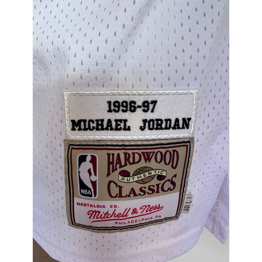 Michael Jordan Chicago Bulls hardwood classics size 44 large sign with proof