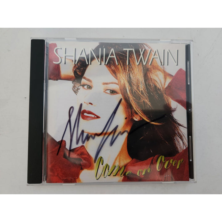 Shania Twain "Come on Over" CD cover signed with proof