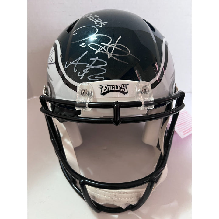 Philadelphia Eagles Riddell speed authentic helmet Jalen Hurts signed with free acrylic display case