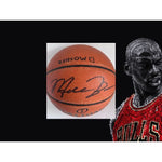 Load image into Gallery viewer, Michael Jordan NBA game basketball signed with proof and free display case
