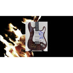 Load image into Gallery viewer, Stevie Ray Vaughan and Double Trouble  CURLY BURL MAPLE 6 STRING ELECTRIC GUITAR vintage wood electric guitar signed with proof
