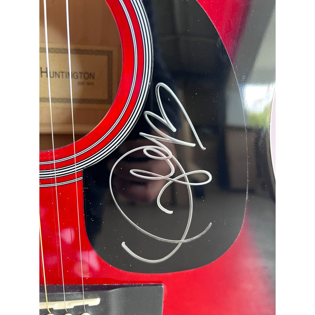 Taylor Swift Red Huntington full size acoustic guitar signed with proof