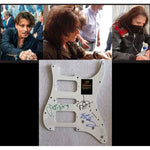 Load image into Gallery viewer, Hollywood vampires Johnny Depp Joe Perry Alice Cooper electric guitar pickguard signed with proof
