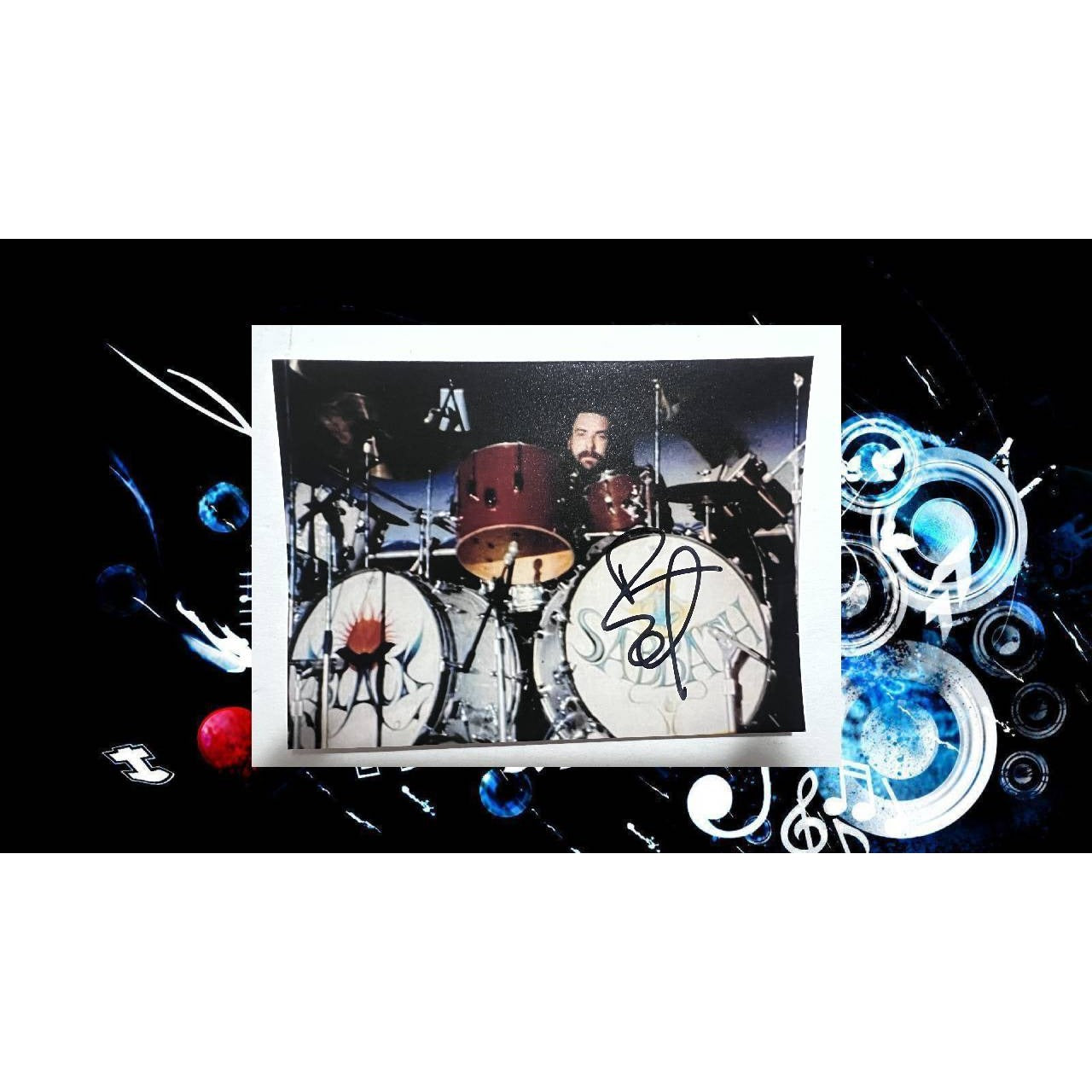 Bill Ward Black Sabbath the legendary drummer 5x7 photo signed with proof