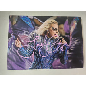 Stephanie Germanotta Lady Gaga 5x7 photo signed with proof