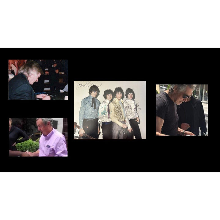 Pink Floyd vintage photo Roger Waters Nick Mason Richard Wright 8x10 signed with proof.