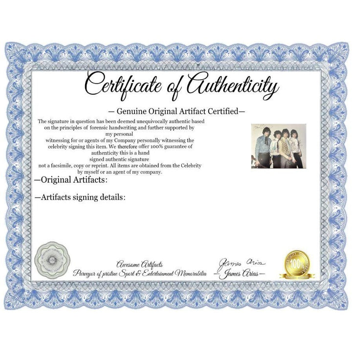 Pink Floyd vintage photo Roger Waters Nick Mason Richard Wright 8x10 signed with proof.