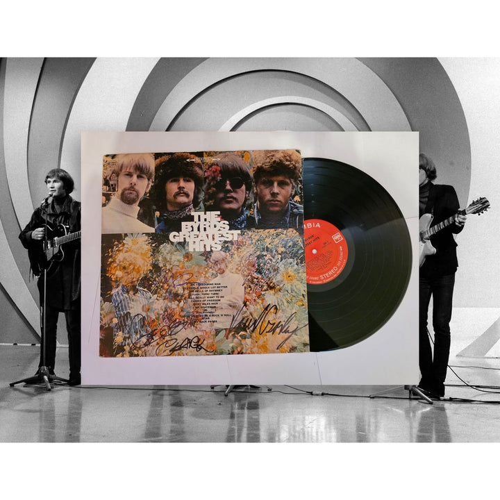 The Byrds "Greatest Hits" LP signed with proof.