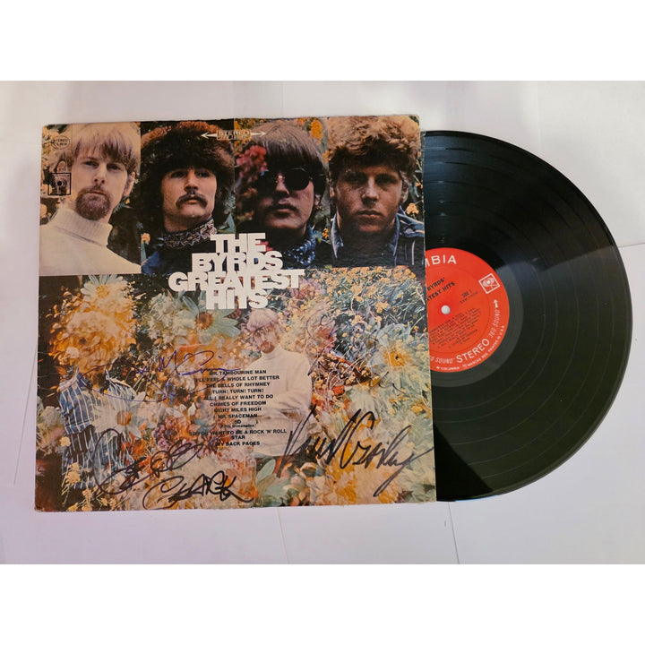 The Byrds "Greatest Hits" LP signed with proof.