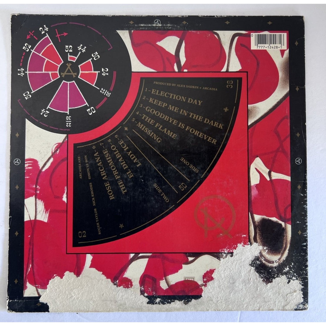 Simon Lebon Nick Rhodes John Taylor Andy Taylor Roger Taylor Duran Duran Arcadia LP cover  signed with proof..