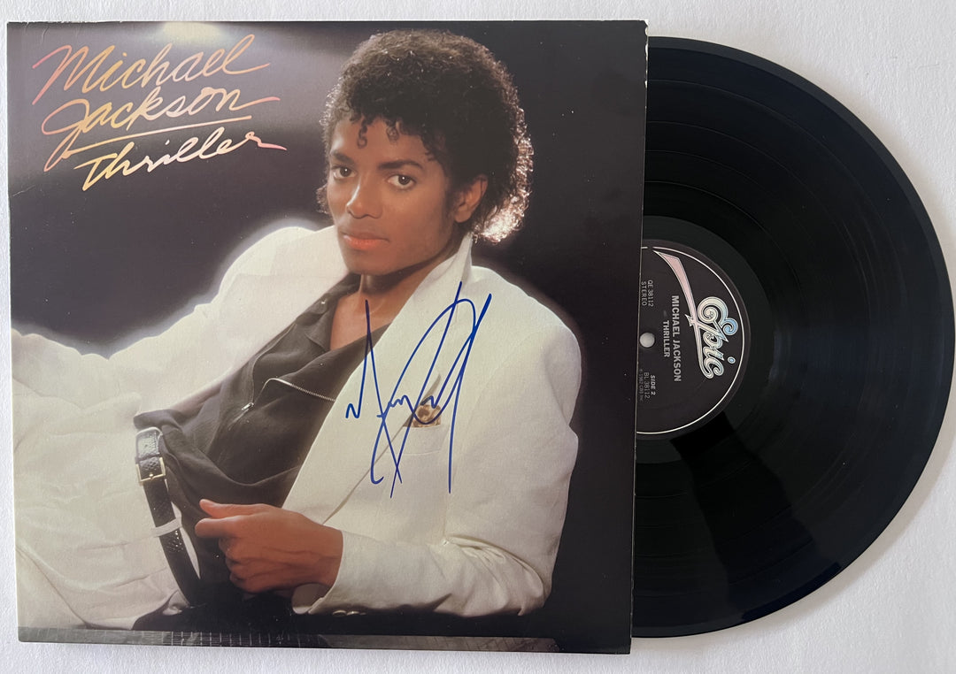 Michael Jackson "Thriller" original LP signed with proof