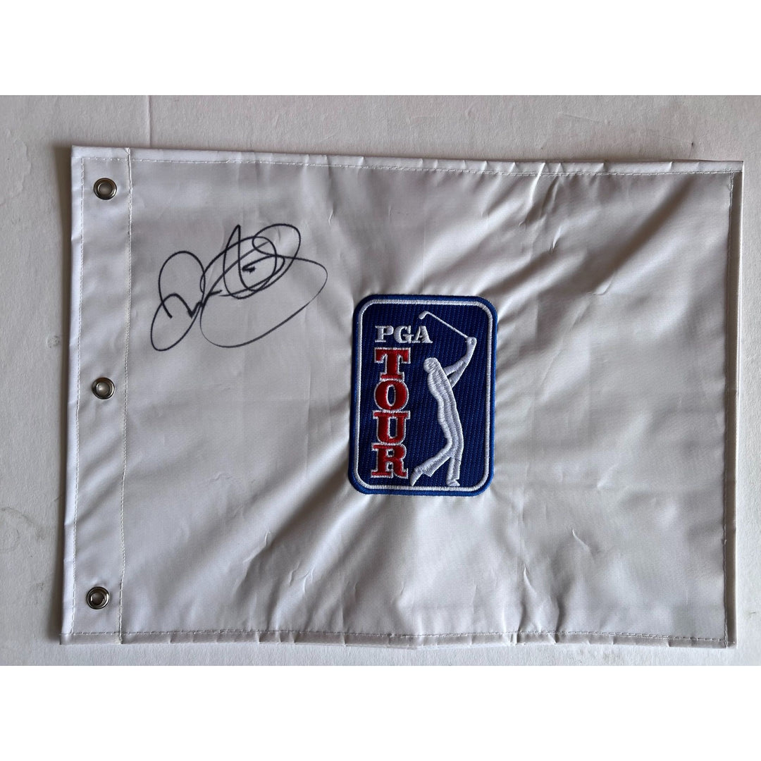 Rory McIlroy PGA embroidered flag signed with proof