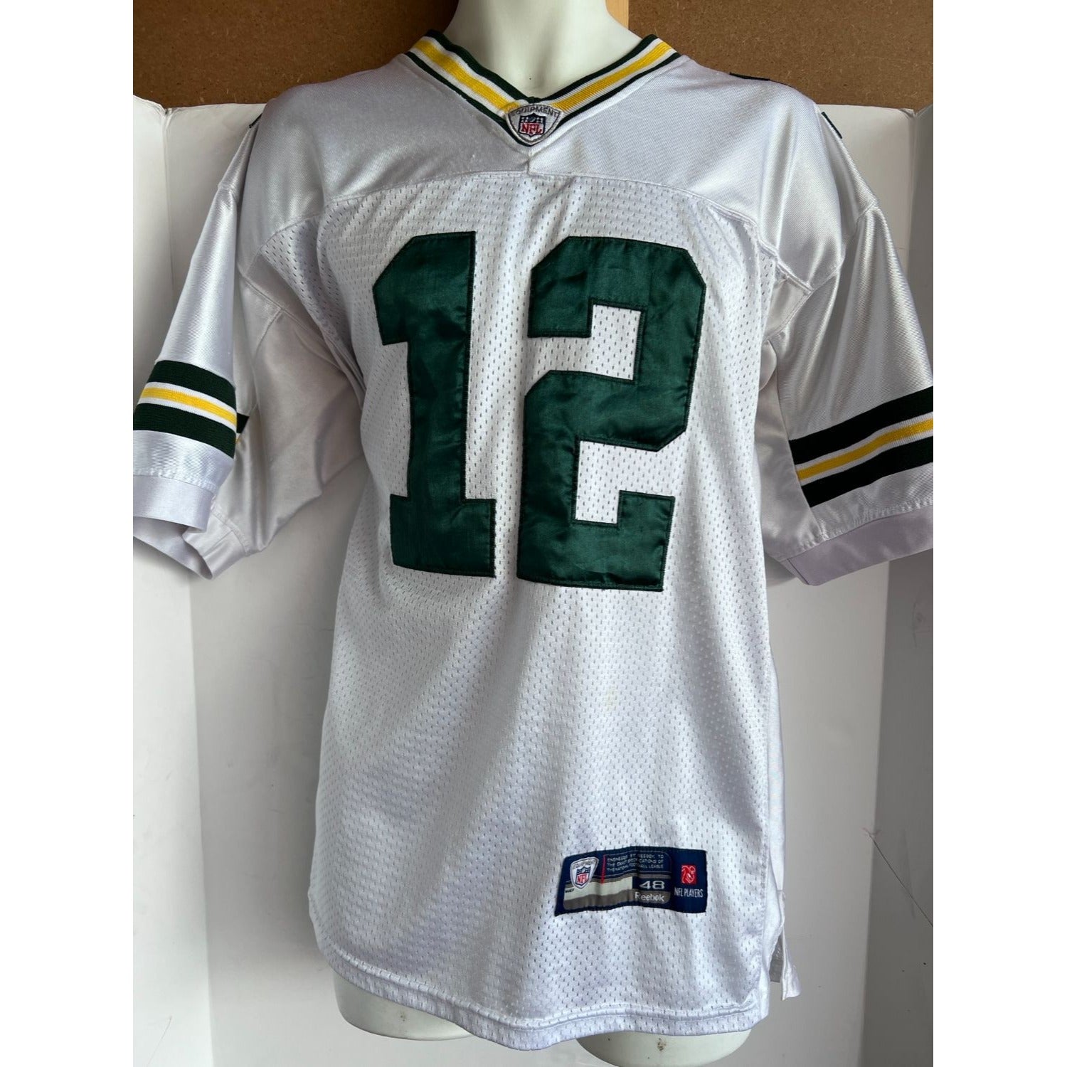 Aaron Rodgers Green Bay Packers game model Jersey Reebok size 48 signed with proof