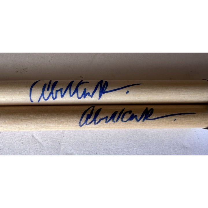 Alex Van Halen of Van Halen Drumsticks signed with proof