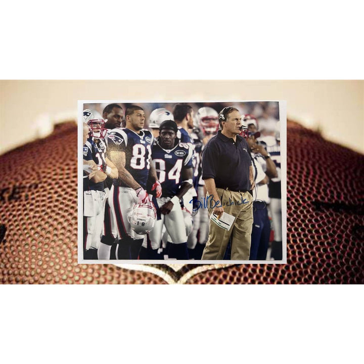 Bill Belichick and Tom Brady 16 x 20 New England Patriots photo signed with proof