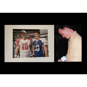 Eli and Peyton Manning 8x10 photo signed with proof