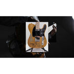 Load image into Gallery viewer, Aerosmith Steven Tyler Joe Perry Joey Kramer Brad Whitford butterscoth telecaster electric guitar signed with proof
