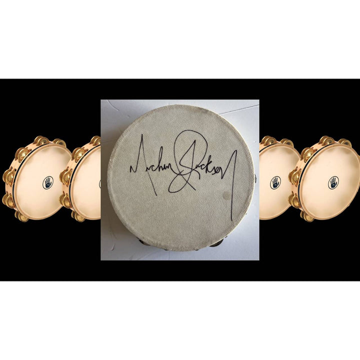 Michael Jackson tambourine signed with proof