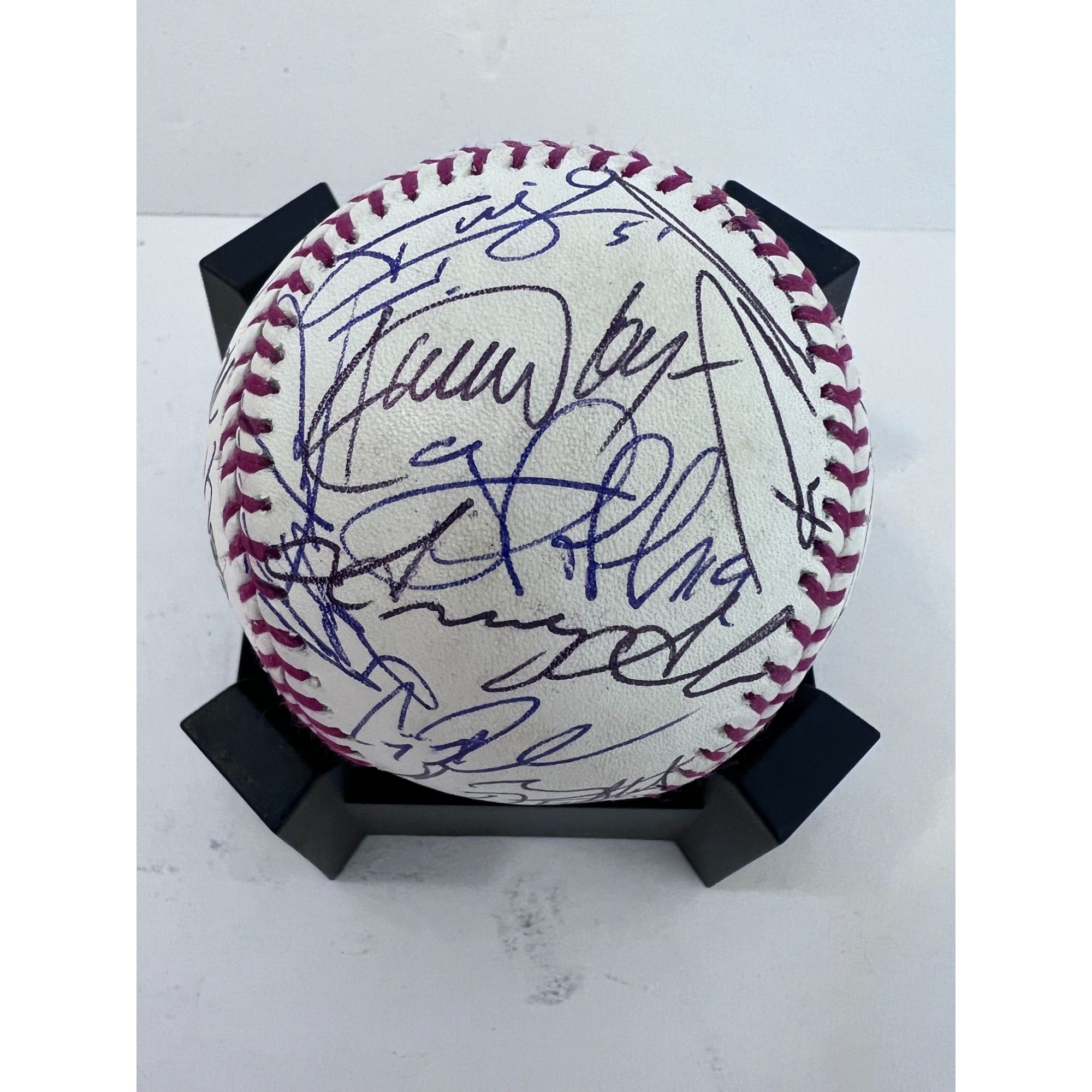 Philadelphia Phillies 2008 World Series champions team signed commemorative baseball Jimmy Rollins Chase Utley Charlie Manuel Ryan Howard