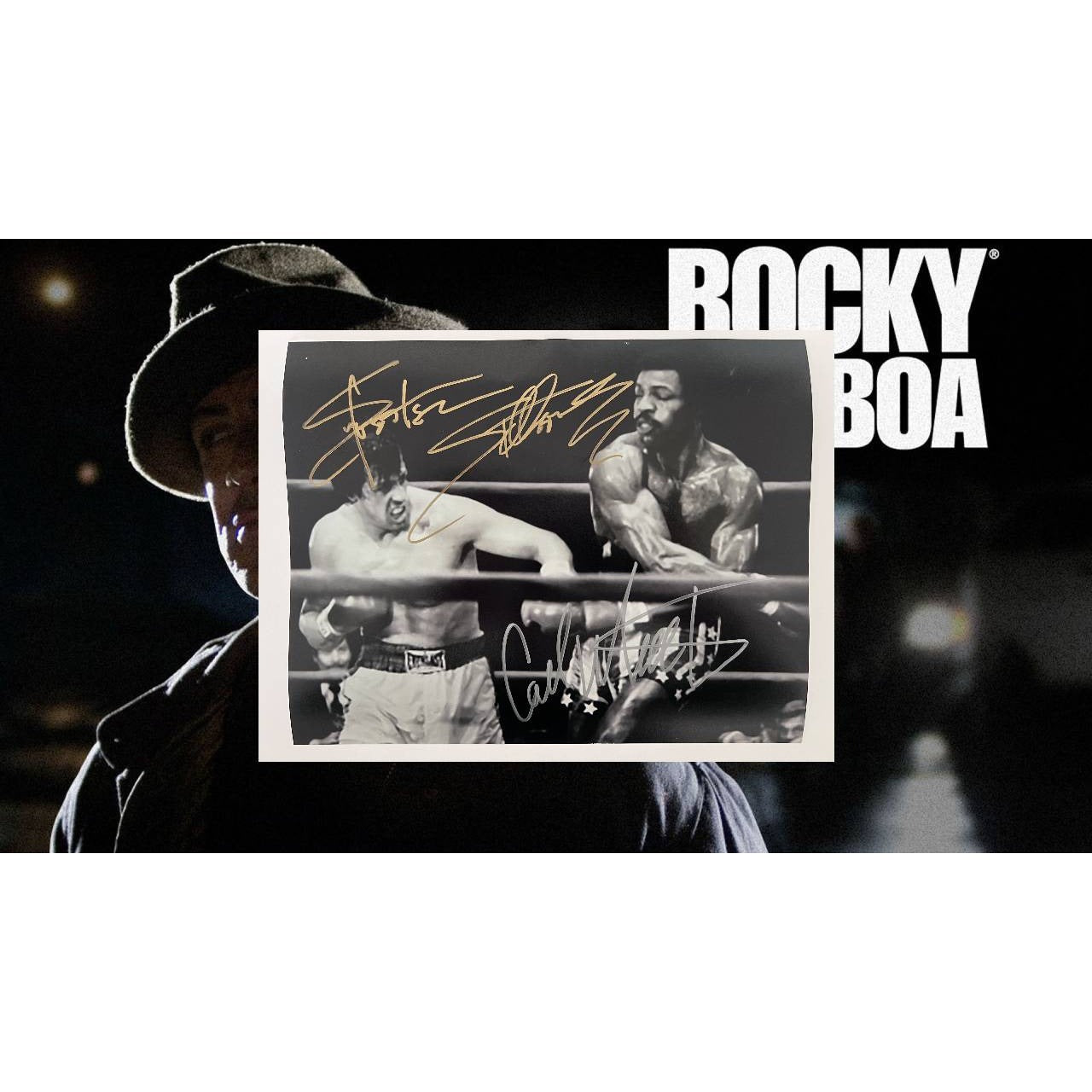 Sold 8x10 photo of Rocky